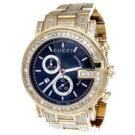 gucci watches for men diamond|gucci watch men price.